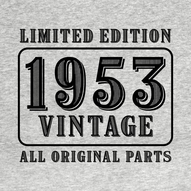 All original parts vintage 1953 limited edition birthday by colorsplash